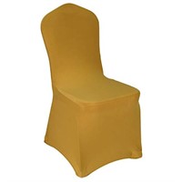 50Pcs WELMATCH Gold Spandex Chair Covers