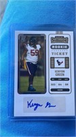 2022 Contenders Kenyon Green Playoff Ticket Auto