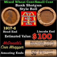 Lincoln Wheat Cent 1c Mixed Roll Orig Brandt McDon