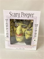 Scary Peeper Tapping Witch Decor