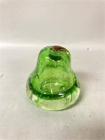 Green Bubble Glass Paperweight