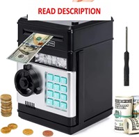 $18  Mini ATM Piggy Bank  Money Saving Box (Black)