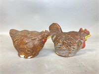 Vintage Chickens Salt and Pepper Shakers