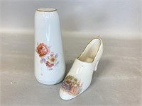 Vintage Porcelain Salt and Pepper Shaker and Decor