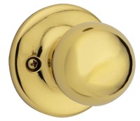 Weiser Yukon Brass Door Knob, Non-turning
