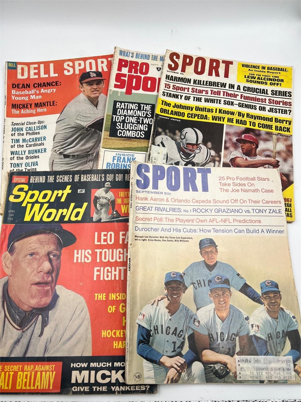 1960s vintage sports magazines