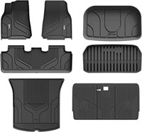 3W Tesla Model Y Floor Mats, All-Weather TPE Floor