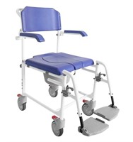 KMINA PRO - Shower Commode Chair with Wheels and F