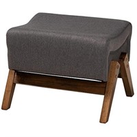 Baxton Studio Hanson Mid-Century Modern Dark Grey