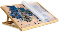 Becko Adjustable Wooden Puzzle Board with A Cover