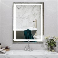 ANTEN 32x24 inch LED Lighted Bathroom Mirror, Wall