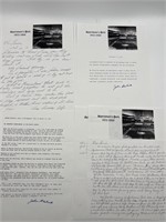 Autographed letters about sportsman Park
