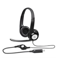 Logitech H390 Wired Headset, Stereo Headphones