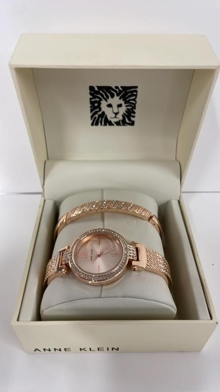 Anne Klein Women's Quartz Rose Gold-Tone Alloy