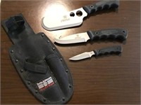 Smith & Wesson 3 Piece Camping Knife Set New