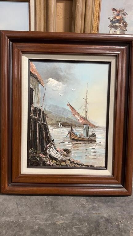 ORIGINAL FRAMED ACRYLIC PAINTING SIGNED BY GARCIA