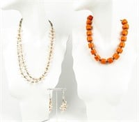 Jewelry Beaded Necklaces Coral & Fetish