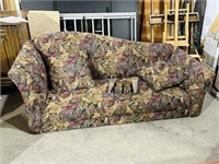modern fabric chaise lounge & cushions