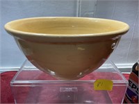 Antique stoneware mixing bowl 9” by 4 1/2”