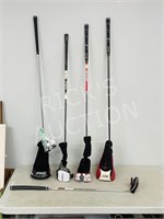 4-modern golf clubs + Odyssey putter