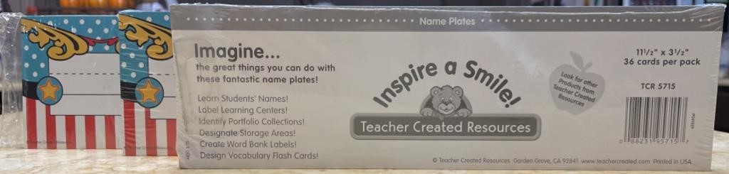 Teacher Created Resources Name Plate Cards