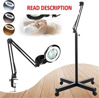 10X Magnifying Lamp  Clamp  4 Wheels  2200 LM LED