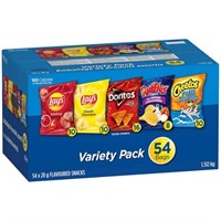 Frito-Lay Flavoured Snacks, Variety Pack, 54 × 28