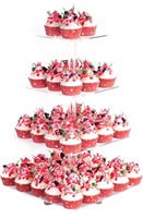 YestBuy 4 Tier Acrylic Cupcake Stand with BASE,...