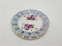 Vintage Floral Teacup & Saucer Set W/ Holes T245