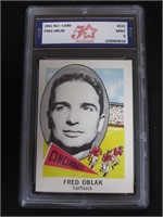 1961 NU-CARD #115 FRED OBLAK FSG MINT 9
