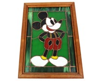 MICKEY MOUSE STAINED GLASS ART