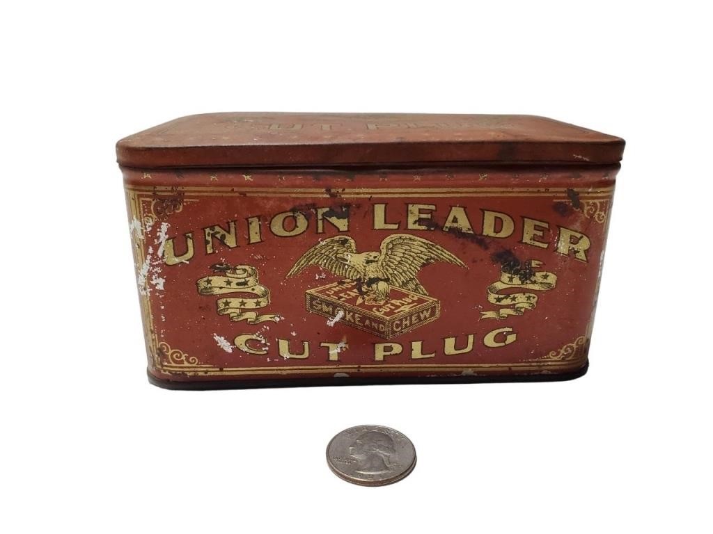 Union Leader Cut Plug Tobacco Tin 5226