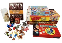 TOY STORY FIGURES, VINTAGE GAMES AND MORE
