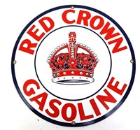 REPOP RED CROWN GASOLINE SIGN
