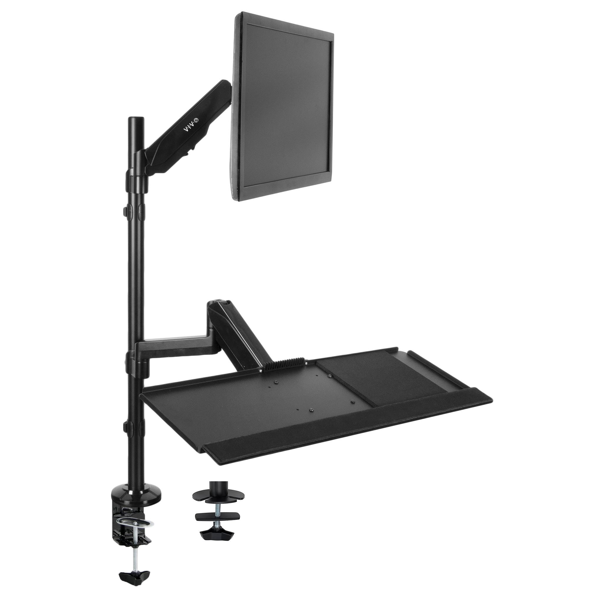 VIVO Sit-Stand Height Adjustable Pneumatic Arm ...