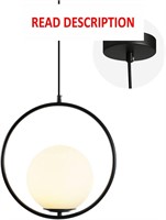 $67  Black Vintage Pendant Light  Oval