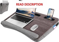 $50  17 in Laptop Bed Table Lap Desk with Bag  Gra