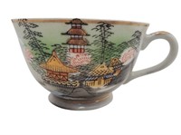 Kutani Handpainted Vintage Gold Trim Tea Cup Z165