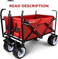 $104  BEAU JARDIN Folding Wagon 300lb  All Terrain