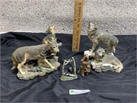 Wolf & Bear Figurines