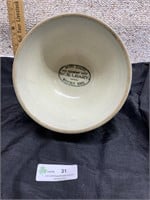 Greek key style advertising Stoneware bowl