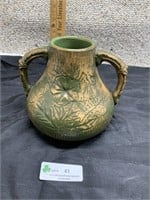 Redwing Art Pottery Double Handle Vase