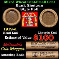 Lincoln Wheat Cent 1c Mixed Roll Orig Brandt McDon