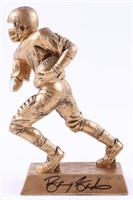 Autographed Barry Sanders Football Statue