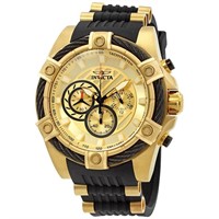 Invicta Men's Quartz Stainless Gold Tone Watch