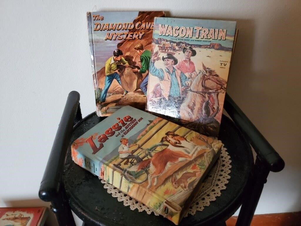 Vintage children's books (3)
Wagon Train,