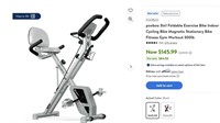 B7731  pooboo 3in1 Foldable Exercise Bike 300lb