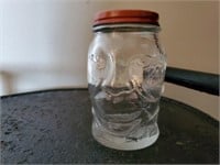 Lucky Joe Glass bank
mustard jar bank