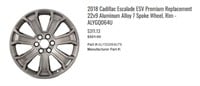 FM9563 2018 Cadillac Escalade ESV Premium Rim