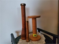 Antique spools (3)